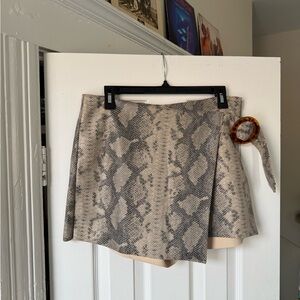 Zara Snake Print Skort